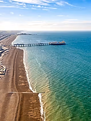 Sussex Bay Aerial of Brighton seafront