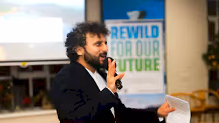 Nish Kumar hosts Rewilding Britains 10th anniversary event London 27 Nov 2025